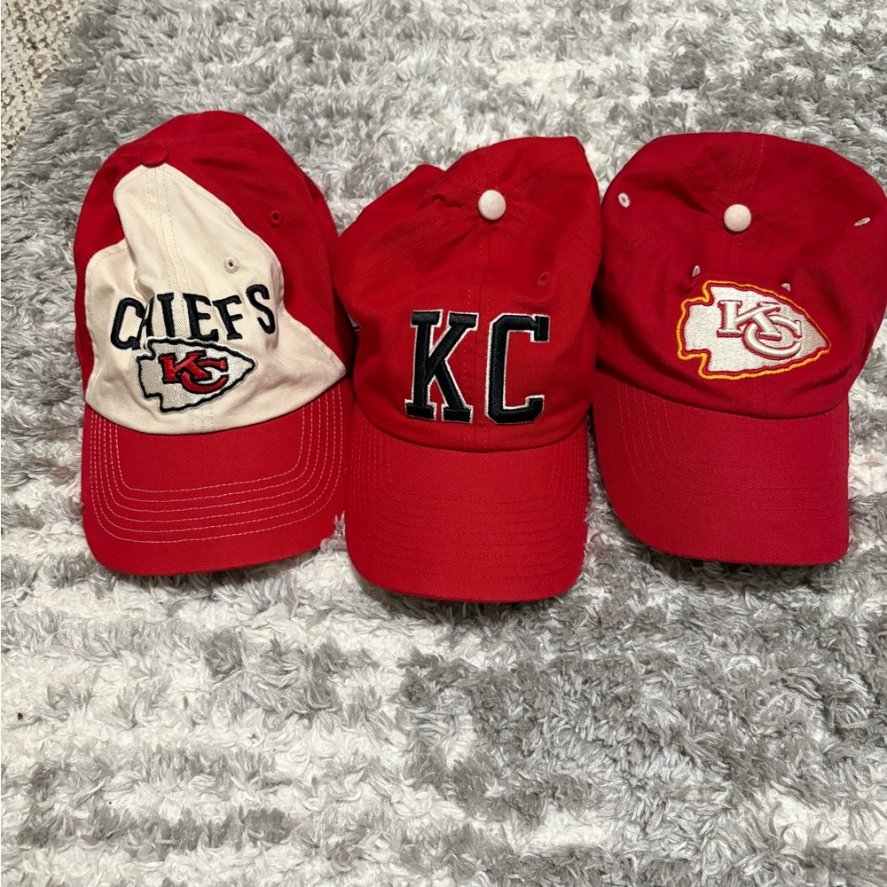 NFL KC Chiefs baseball cap bundle